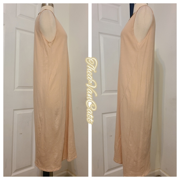 Kowtow neutral building block basic tank style Maxi dress minimal contemporary - Picture 3 of 5